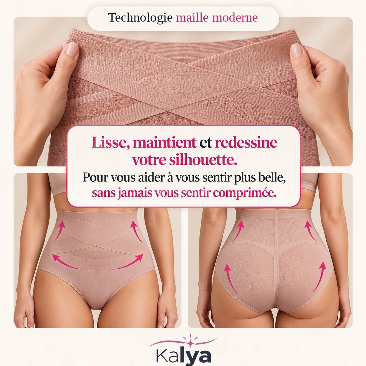 Technologie maille moderne de la Culotte Sculptante 360° Kalya